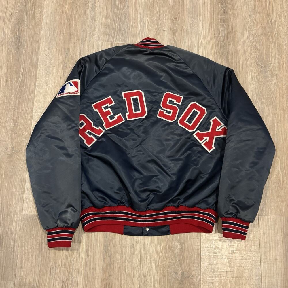 Vintage Chalk Line Boston Red Sox Satin Jacket Mens Medium 90s Spell Out MLB